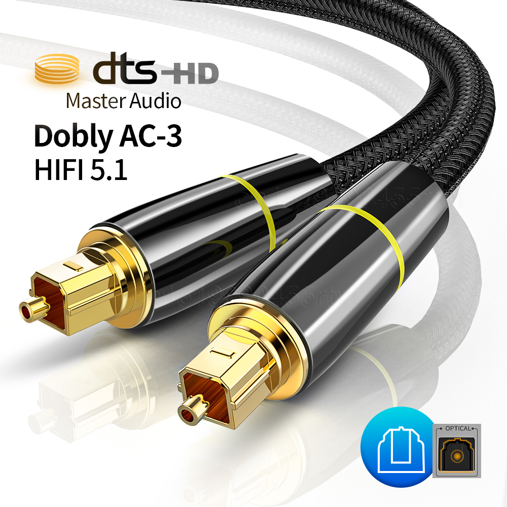 Hifi 5.1 Digitale Optische Audiokabel Spdif Fiber Toslink Audio Kabel Voor Blu-ray/Box/PS4/Speler 1/1.5/2M/3M/5M/10M Coaxkabel