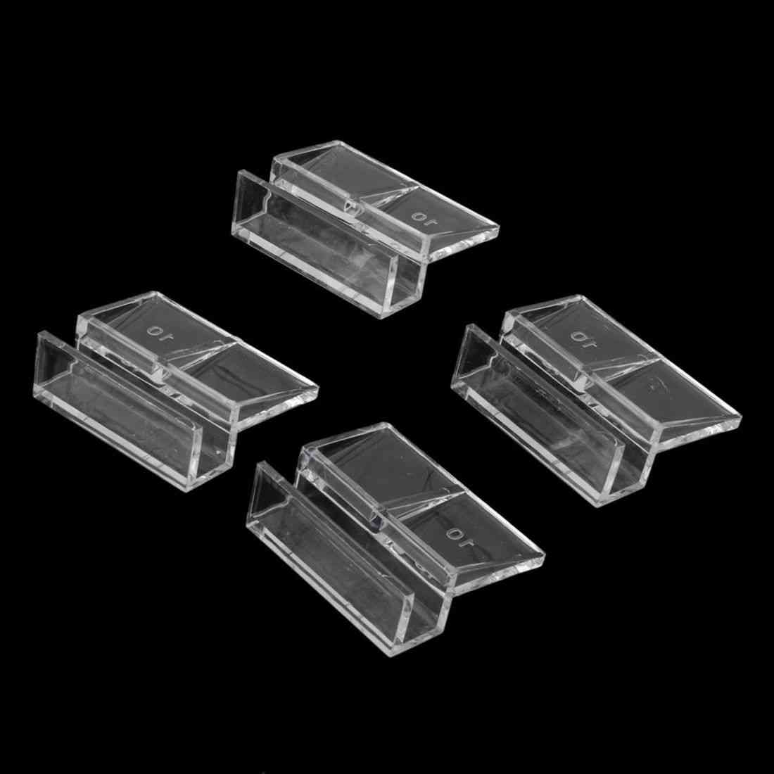 Soporte de Clip acrílico para acuario, tapa de cristal para pecera, 10mm, Uds.