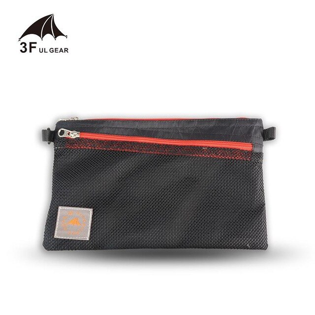 3f ul gear backpack X-PAC&amp;UHMWPE outdoor ultralight Small Storage Bag Travel Bag Sorting Bag rucksack: XPAC  Black L