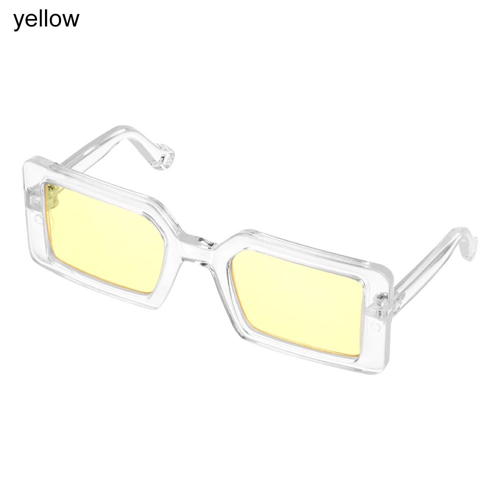 Gafas de sol con montura triangular para perro, lentes cuadradas, Multicolor, a la: Violeta