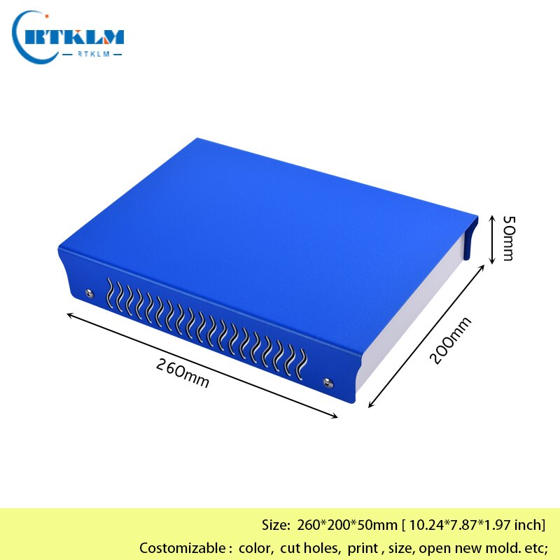 DIY project housing desktop box iron junction box custom cabinet box Iron box for electron enclosure 260*200*50mm: BDA40061-A6