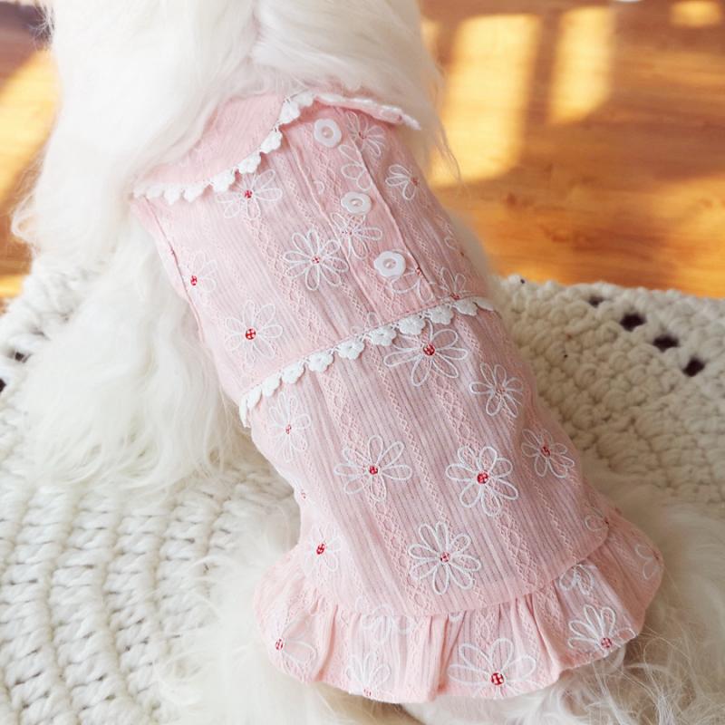 Vestido de verano para mascotas, ropa para perros y gatos, falda, Yorkie, Yorkshire, caniche, bichón, Pomeranian, Schnauzer