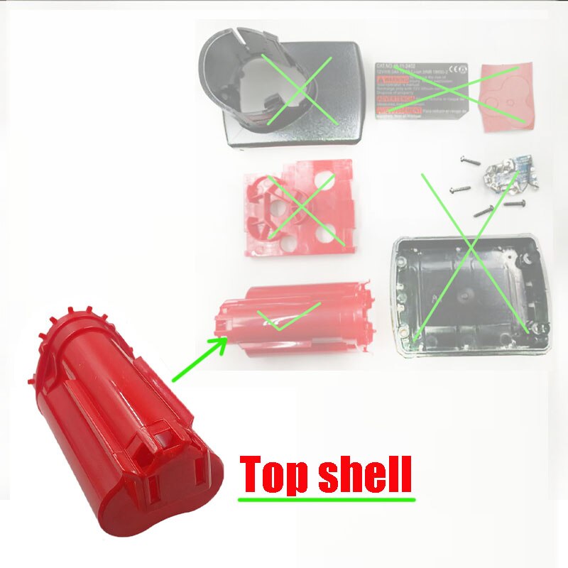 M12 Lithium Batterij Plastic Case Opbergdoos Onderdelen Shell Voor Milwaukee 12V 48-11-2411 M12 Li-Ion batterij Behuizing Container