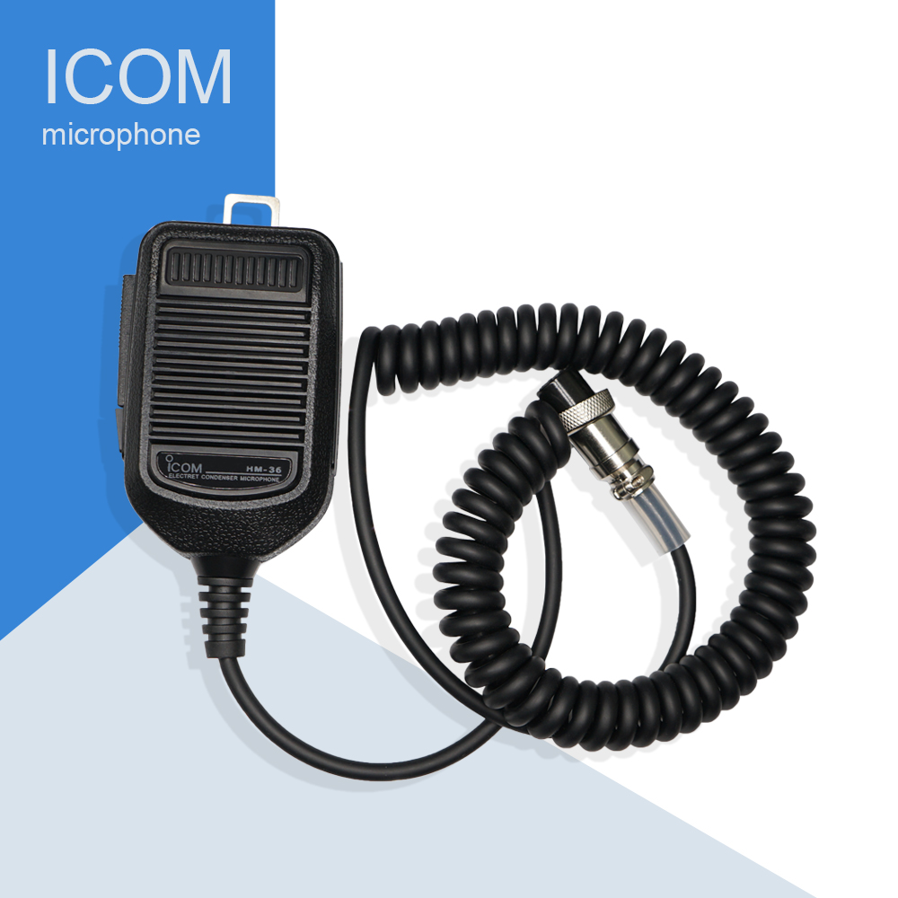 Autoradio 8 broches, haut-parleur, Microphone, manuel, HM-36, pour ICOM IC-718, IC-775, IC-7200, IC-7600, IC-25, IC-28