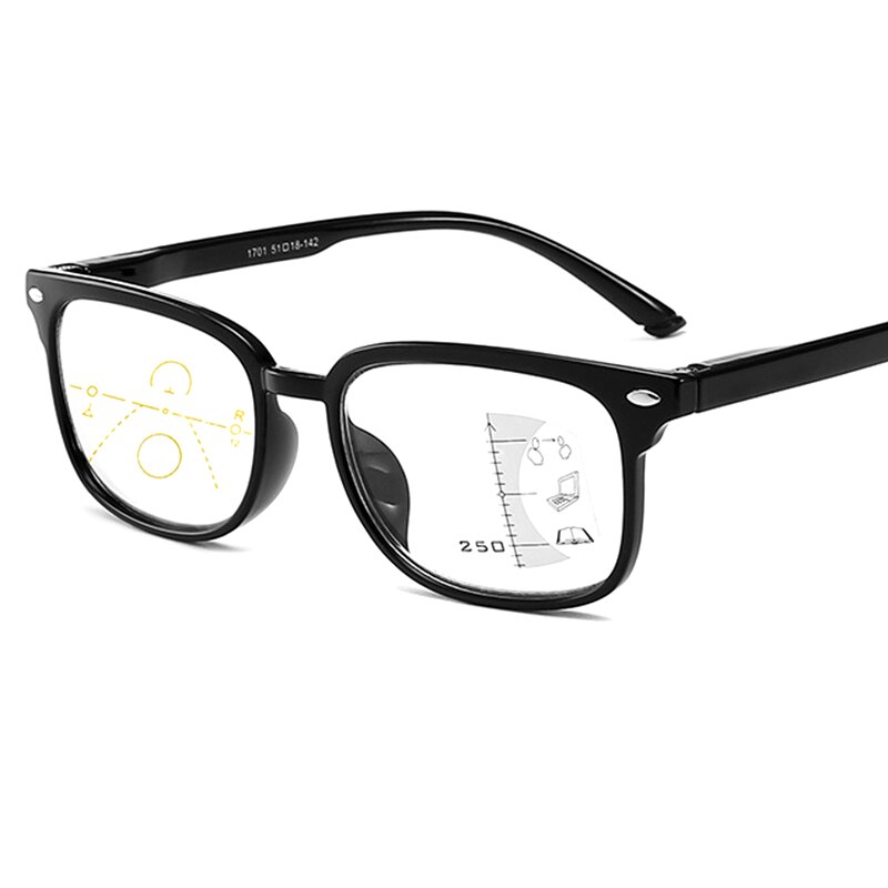 Progressive Reading Glasses Men Women Multifocal Presbyopic Glasse See Far Near Anti-blue Light Low Bridge Big Full Frame