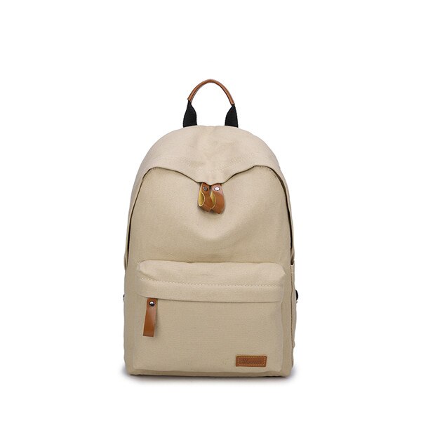 Scione Frauen Mini Reise Rucksack Taschen Für Frauen Einfarbig lässig Leinwand Tasche Schule Taschen Für Teenager Mädchen: khaki