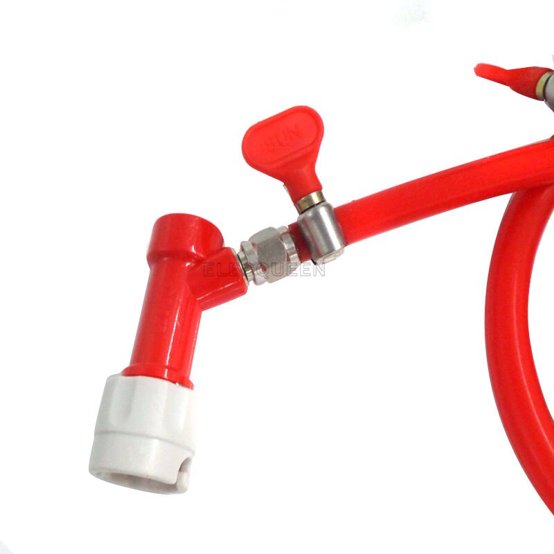 Gas Pin Lock with Co2 Regulator Dual Gauge CGA320 and 1m Beer Line,Beer Conversion Kit