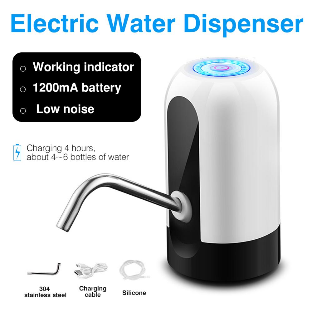 Household Automatic Water Dispenser Bottled Water Manual Water Press Intelligent Portable Water Dispenser USB LED Display