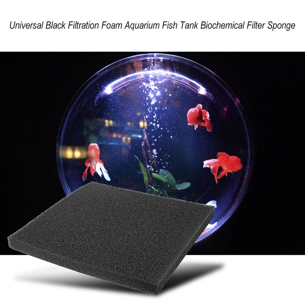 Utendørs verktøy universal svart filtreringsskum akvariefisk tank biokjemisk filter svamp pad lett og mykhet