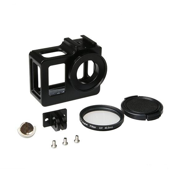 Soocoo-carcasa protectora de aleación para SJCAM SJ4000 Air SJ5000 H9R SJ9000, accesorios C30, funda con marco de Metal y filtro UV