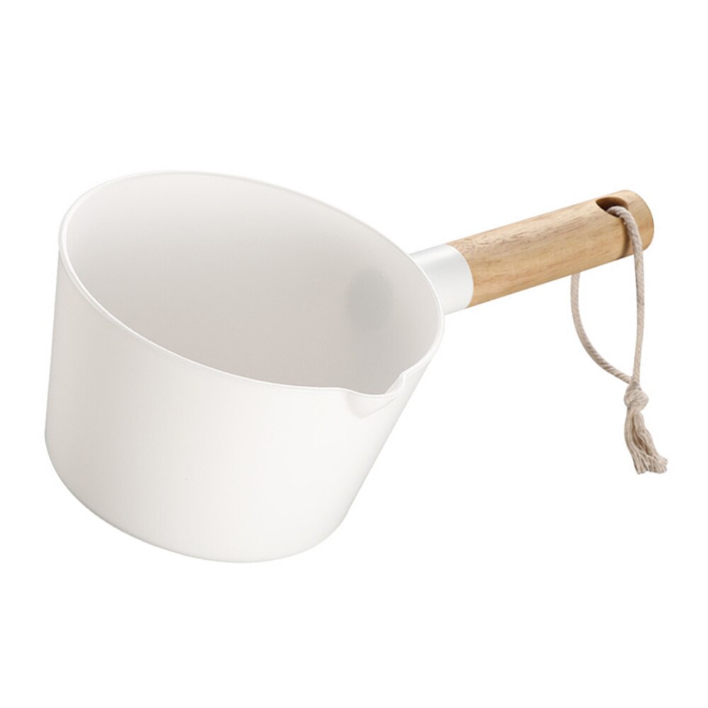 Alerón de agua con mango largo de madera para cocina, cuchara para agua blanca, accesorios para el hogar: Default Title