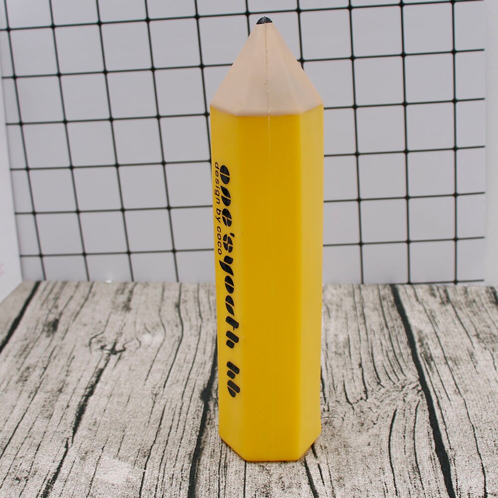 pencil shape Large Zipper Pencil Case Pen Holder Pouch School Stationery Phone Bag Storage Cosmetic rubber