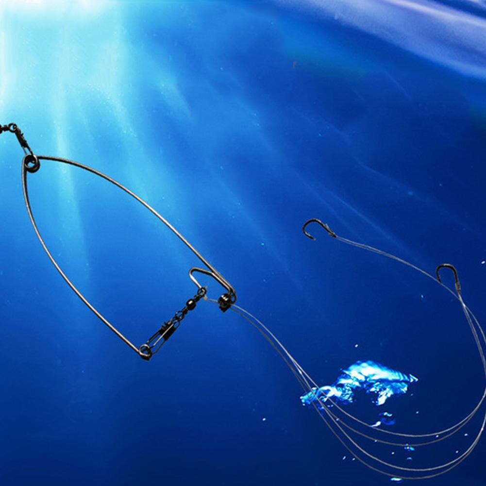 1pc Automatic Fishing Device Smart Steel Trigger Hook Spring Fishing Lure Bite Trigger Thehookcatch Fish Automatically