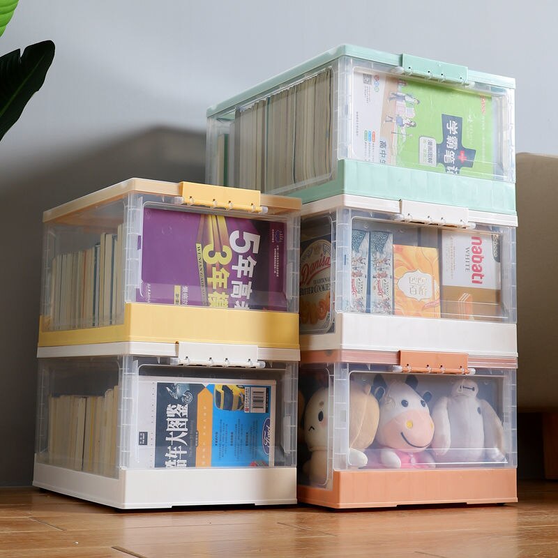 Pliable livre boîte de rangement bureau papeterie support divers organisateur Portable livre stockage panier bureau organisateur