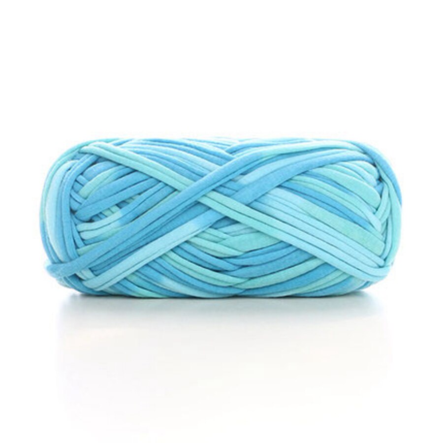 Virkgarn färgglad tyglinje mattstickningsgarn 100g/ st mjukvävd mattremsa påsar hemgarn för att sy babykuddar: 39