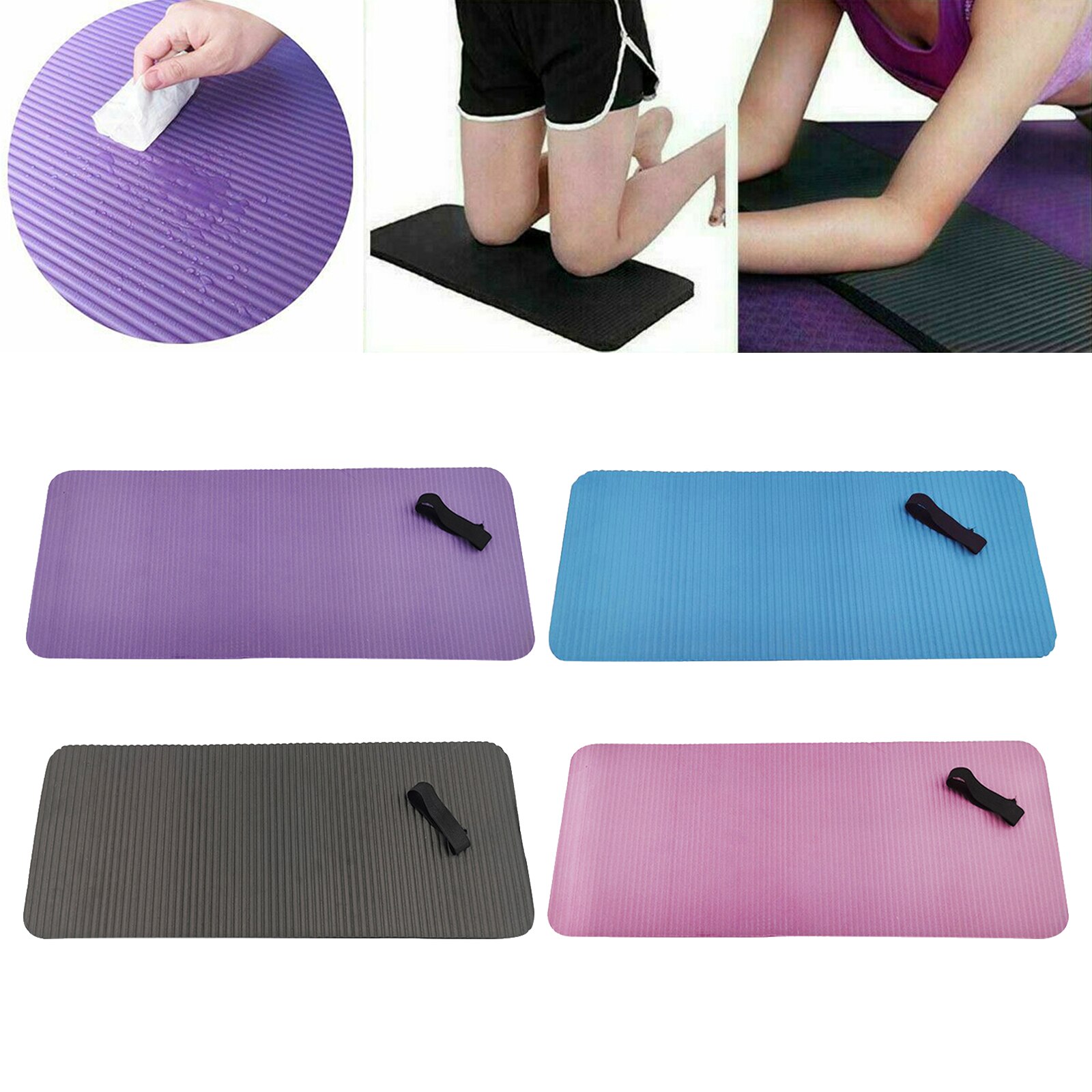 Ginocchiera Yoga-ginocchiera compatta per Comfort ginocchio, gomito e polso, 24x10x0.6 pollici