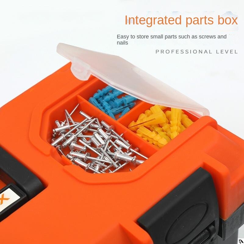Mechanic Tool Box Plastic Portable Empty Working Tool Box Organizer Shockproof Caja Herramientas Tools Packaging