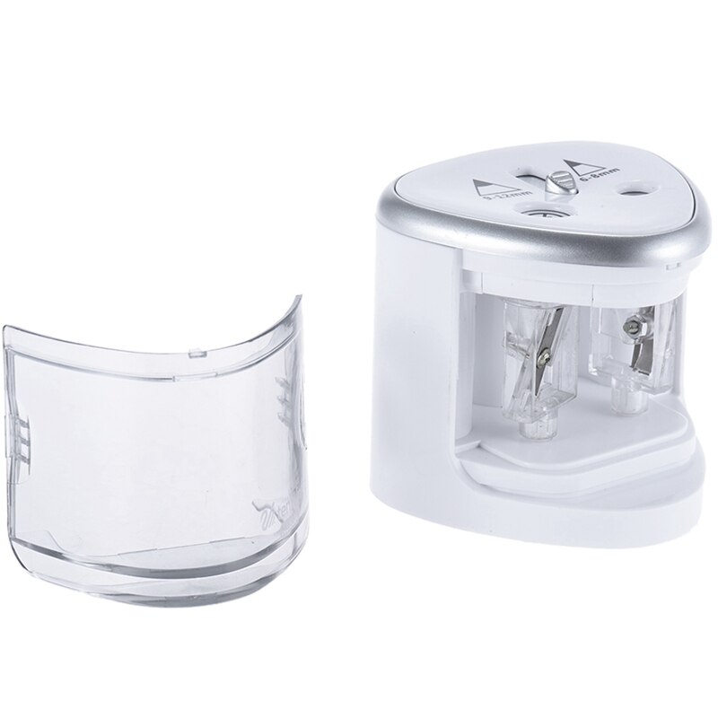 TEN-WIN Pencil Sharpener Electric Cute Multi-Functional Automatic Electric Pencil Sharpener Operated with 2 Holes