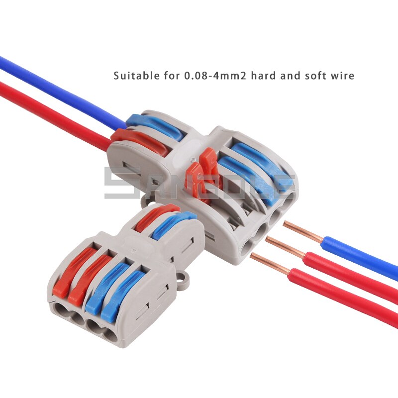 Klemrække to i fire / seks ud hurtig tilslutning gren universal kabel konnektor stik led lampe mini hurtig wire spl -42/62