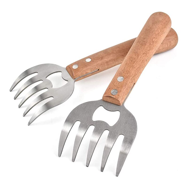 Divisor de carne de oso, tenedor tipo garra multifuncional, triturador cocina, herramienta divisora de carne, barbacoa, herramienta de barbacoa, garra de oso, 2 uds.