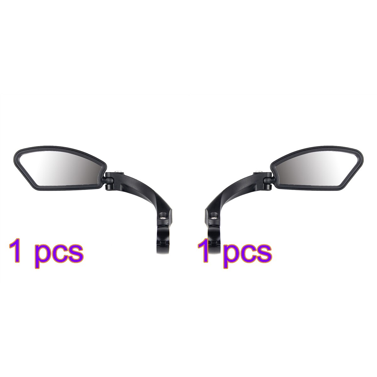 Szosowe lusterko wsteczne uniwersalna regulowana kierownica MTB robić roweru szosowego i górskiego bezpieczeństwo lusterka wsteczne akcesoria rowerowe: 1 para