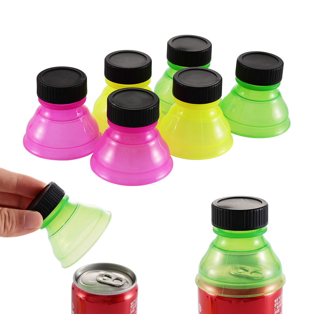 1Pcs Soda Saver Pop Beer Beverage Can Cap Flip Bottle Top Lid Protector Snap On Cup Cover Water Dispenser Insulated Dr