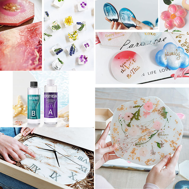 1:1 ab Epoxidharz kleber hoch klebender Härter DIY Kristall Epoxidharz bilden Schmuck herstellung liefert 100g