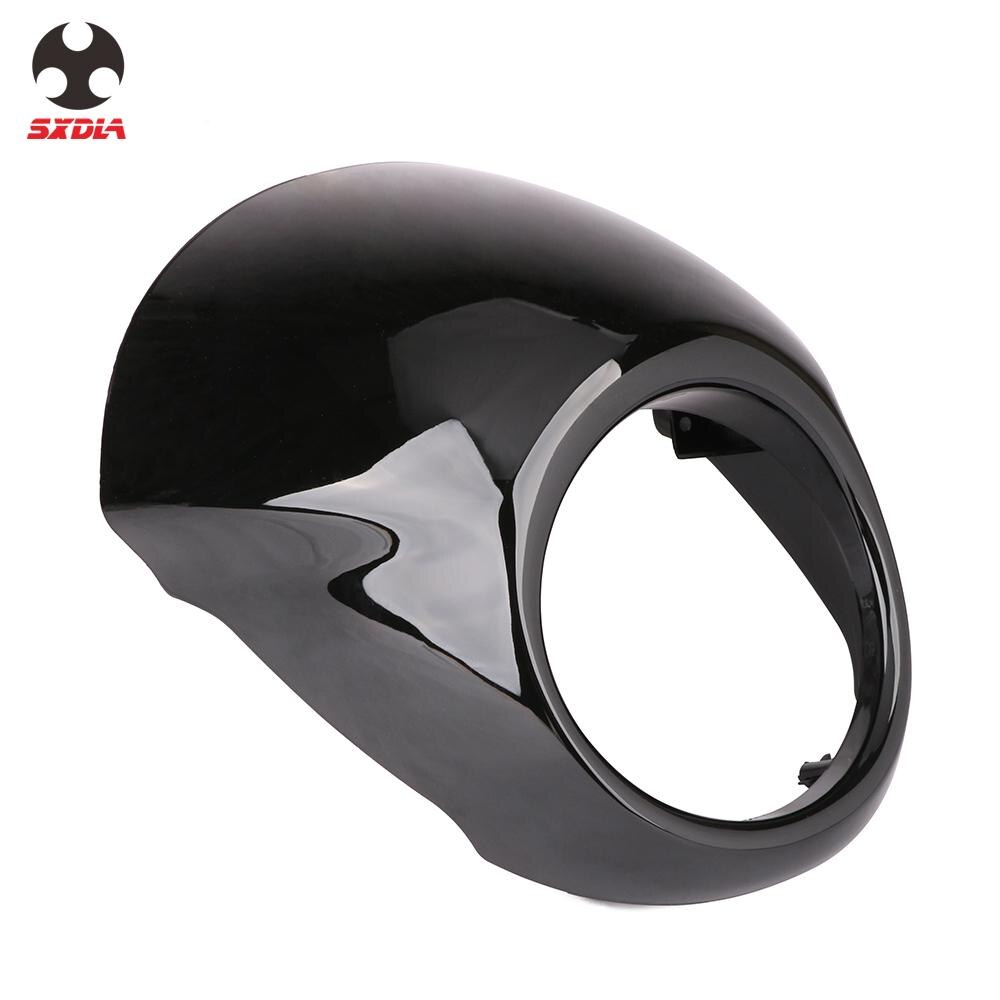 Motorfiets Glossy Zwart Plastic Hoofd light Koplamp Kuip Cover Masker Voor Harley Davidson Straat XG500 XG750