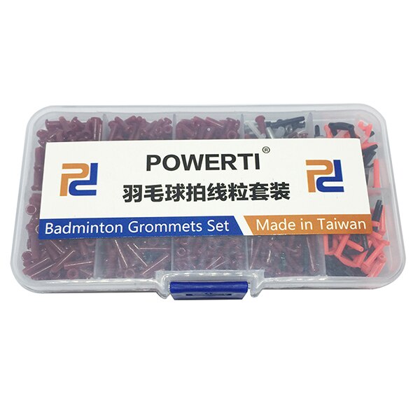 -2 sets/lot powerti badminton ringen set badminton ogen met alle soorten zwarte ringen ogen, hac 11: Rood