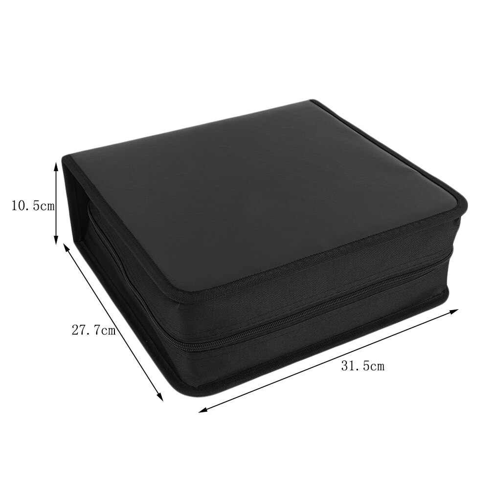 PU cuir 400 pièces disque CD DVD support de stockage étui de transport sac organisateur Solution classeur livre manches sac de transport directe