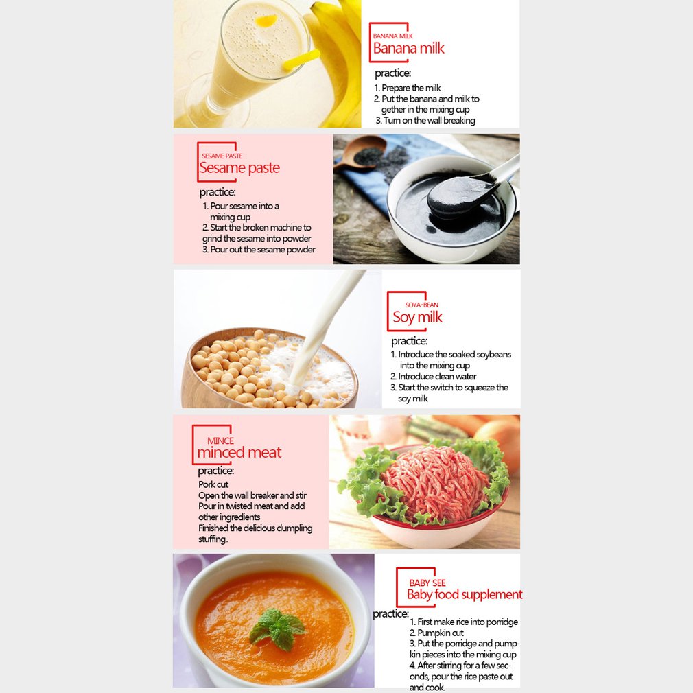 2200W High Speed Blender Mixer with 8 Blade Fruit Juicer Food Processor Ice Crusher Smoothie Machine 2.0L