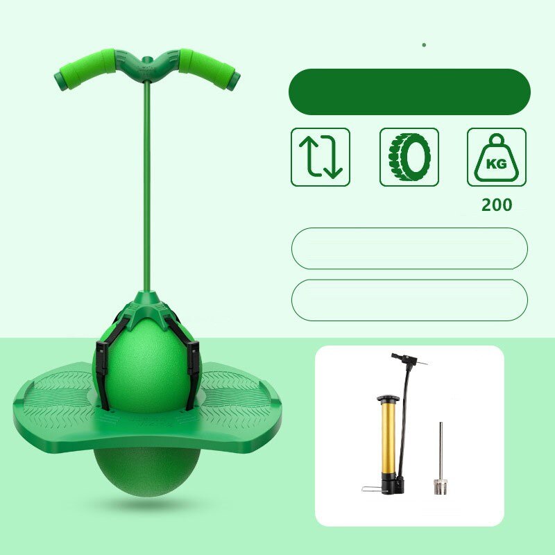 Tramoggia Ball Balance Board Jump Fitness Planet Jumping Toys Promote Skeletal Development Balance Coordination: Green