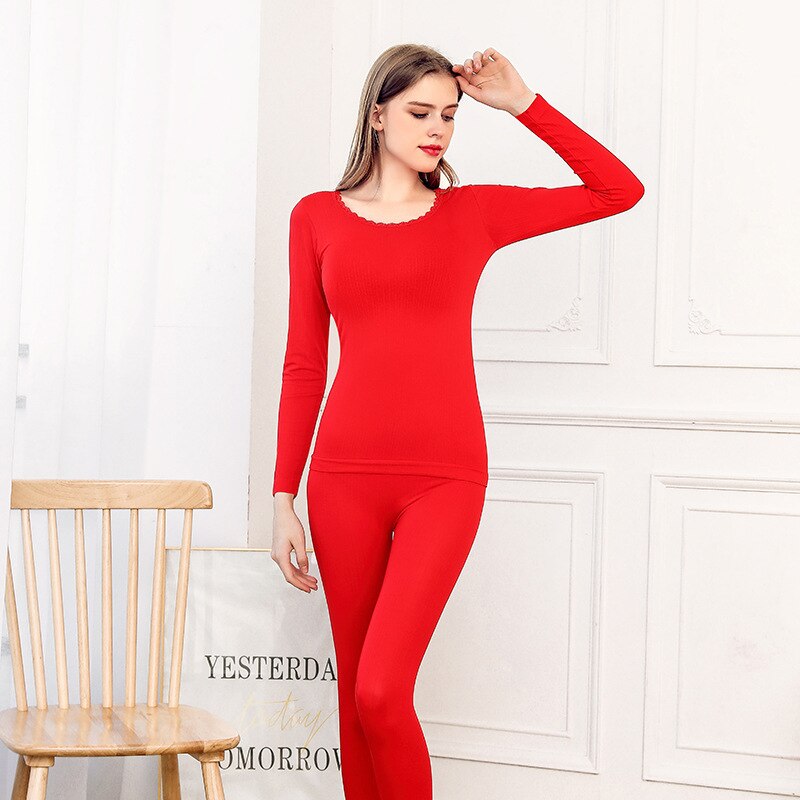 Thermal Underwear Women For Winter Long Johns Female Underwear Suit Thick Breathable Warm Clothing Thermal Underwears