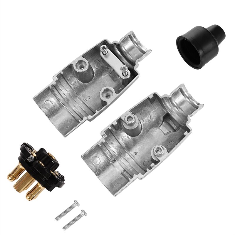 7 Pin Trailer Plug Socket Metal Trailer Connector Car Electric 12V Sockets Towbar Towing Trailer Connectors Adapter Converter