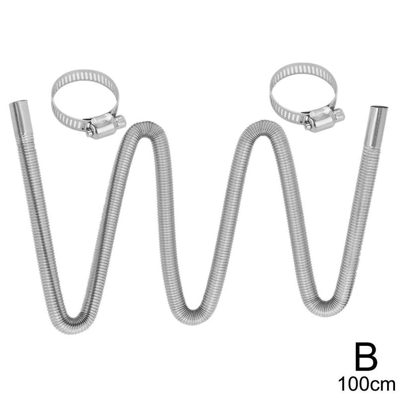 Exhaust Pipe Diameter 25 Heater Exhaust Pipe Heater Heater Fittings Threaded Exhaust Pipe Steel Pipe Heater: 100cm