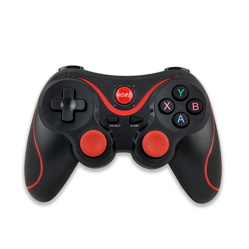 T3 X3 Gamepad inalámbrico Bluetooth para IOS Android teléfono móvil inalámbrico de la palanca de juego manejar para tableta TV caja titular: Black Gamepad