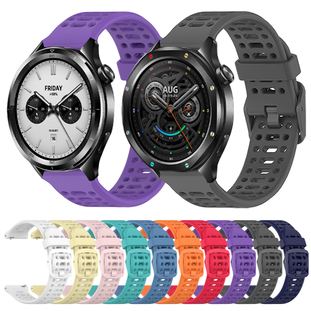 Silikone urrem til xiaomi watch  s2 46mm/42mm åndbar rem til xiaomi watch  s4 sport /s3 s1 active/color 2 mi watch correase