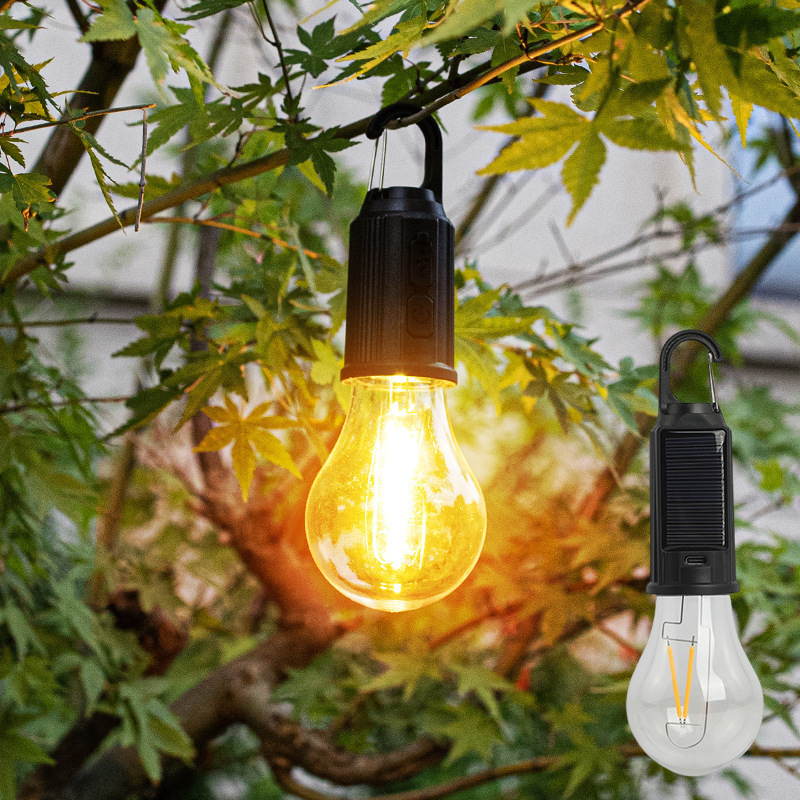 Luz LED Solar portátil para acampar, linterna recargable por USB para exteriores, senderismo, pesca, corte de energía de emergencia, uso de luz de Camping