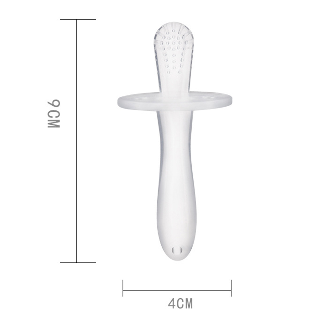 Baby Teething Stick Liquid Silicone BPA Free Teether Toy 1Pcs Infant Training Massage ToothBrush for Newborn Transparent Teether