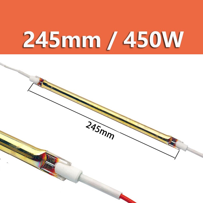 220V infrared heating tubes for electric heating carbon fiber heating tube Light wave gold heating tube Quartz tube ceramic