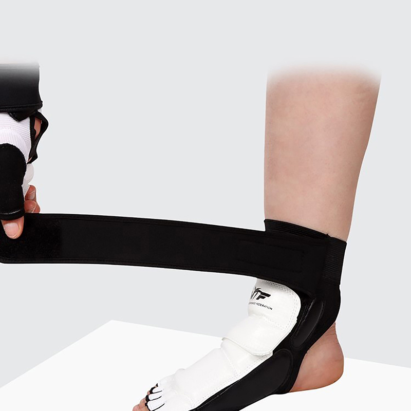 Taekwondo Leder Fußhandschuhe Sparring Karate Knöchelschutz Schutz Ausrügestochen Boxen Kampfsport Fußschutz Socke Erwachsenes Art