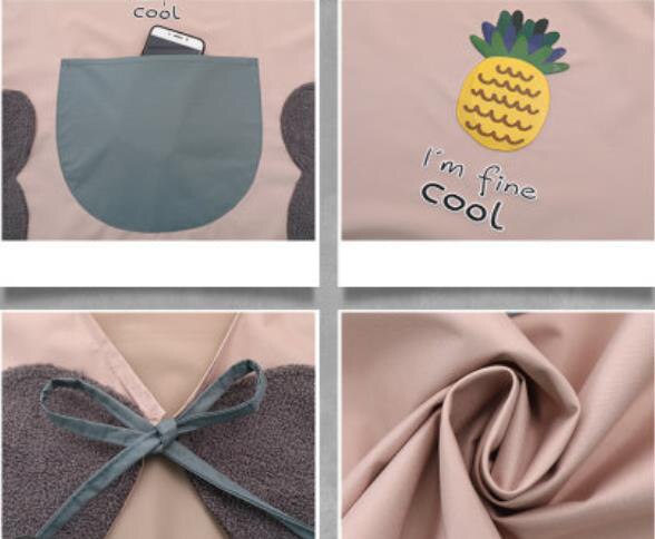 Tablier femme ménage cuisine étanche à l'huile personnalité travail vêtements H bandoulière résistant à l'huile tablier ménage