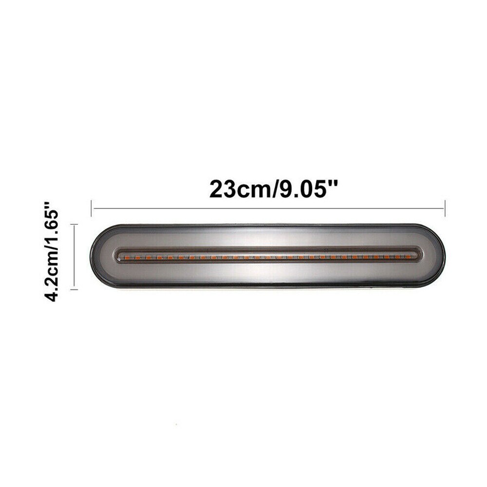 2 st 4 in 1 bil lastbil trailer 100 led bakljus bakljus bromsljus blinkers röd + gul rv led bakljus