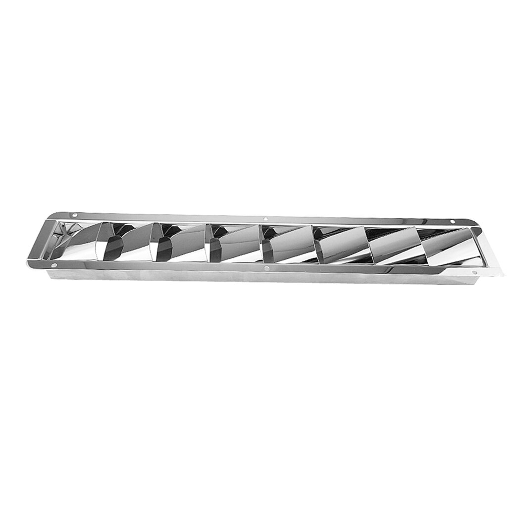 Marine Hardware 8 Slots Stainless Steel 304 Boat Marine Air Louver Vent Grille Ventilation Louvered Ventilator Grill Cover House
