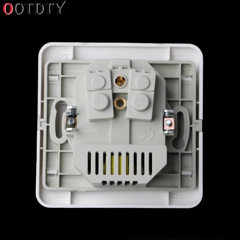 OOTDTY Dual USB Port 5V 2A Electric Wall Charger Adapter EU Plug Socket Switch Power Charging Outlet