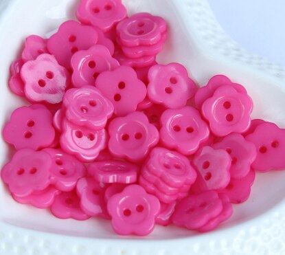 100 stks/partij Maat: 13mm Snoep Cartoon Bloem Knoppen voor Craft Baby Kinderkleding Knop Handgemaakte Scrapbooking Decoratie (ss-568): Black