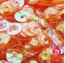 2500 pcs 6mm Transparante Pailletten Cup Ronde Pailetten Naaien Decoratie Accessoires: Orange