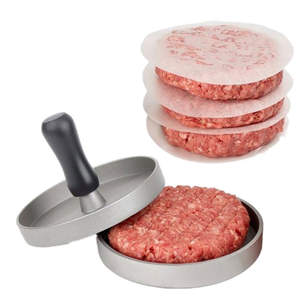 Round Shape Hamburger Press Aluminum Alloy 11 cm Hamburger Meat Beef Grill Burger Press Patty Maker Mold