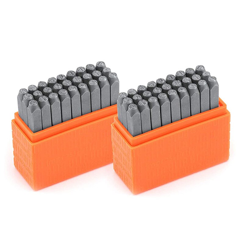 Uppercase and Lowercase Letter Carbon Steel Stamps Set Alphabet Punches for Metal Stamping M