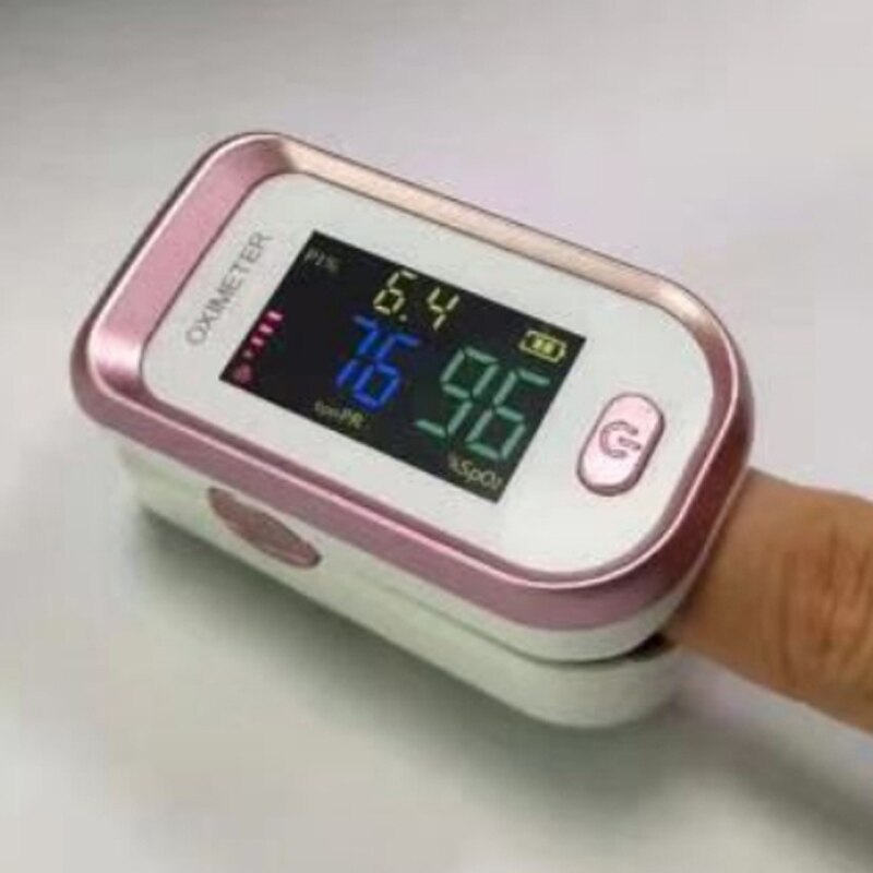 Oxímetro Digital de pulso para la yema del dedo, medidor de saturación de oxígeno en sangre, Monitor de salud SPO2 PR OLED para el hogar: Morado